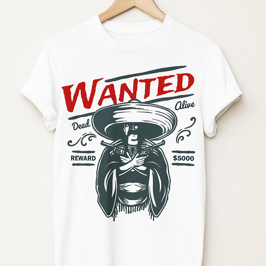 WANTED: Dead or Drip Oversized Graphic T-Shirt - STAR's Store